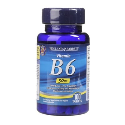 Vitamin B6 50 mg 100 tablets H