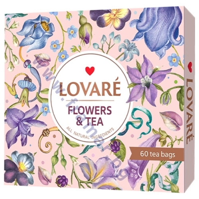 ЛОВАРЕ ЧАЙ АСОРТИ FLOWERS AND TEA SPRING 12 ВИДА * 5