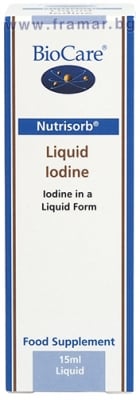 БИОКЕЪР НУТРИСОРБ ЙОД течна формула 15 мл.