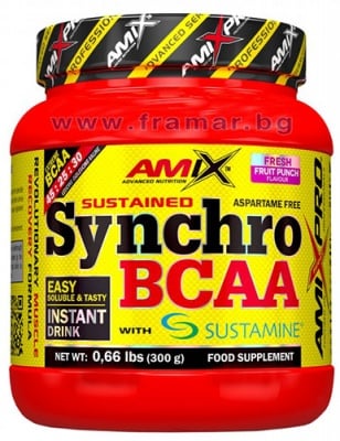 АМИКС СИНХРО BCAA + SUSTAMINE прах 300 гр.